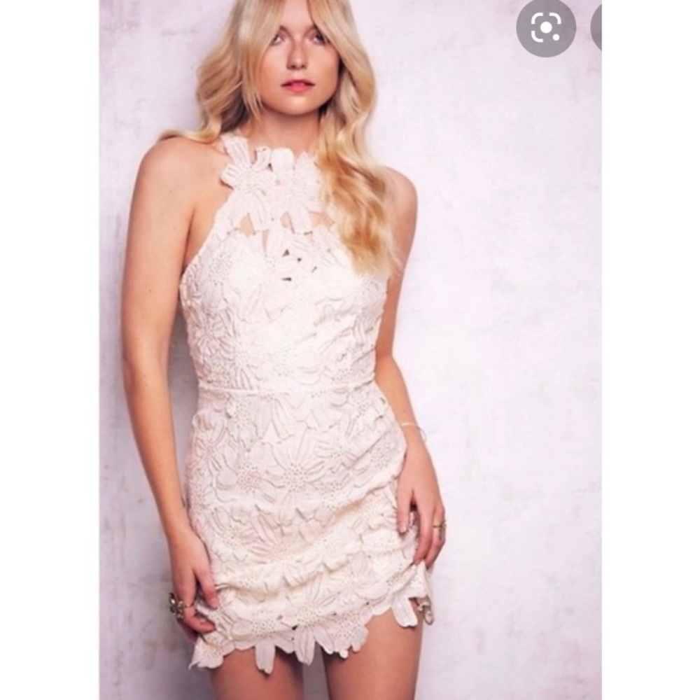 Jessa foil lace dress free people